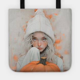 Halloween Pumpkin Girl Tote