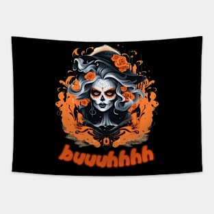 Buuhhhh-Halloween Haunt Tapestry