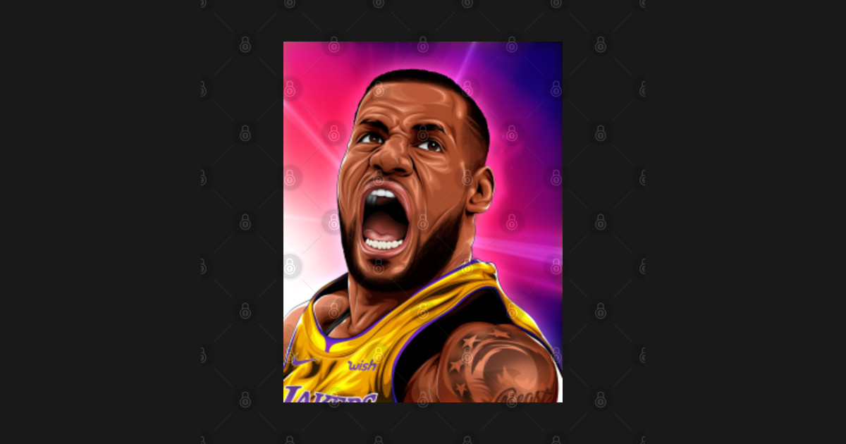 LEBRON SCREAM Lebron James Champion TShirt TeePublic