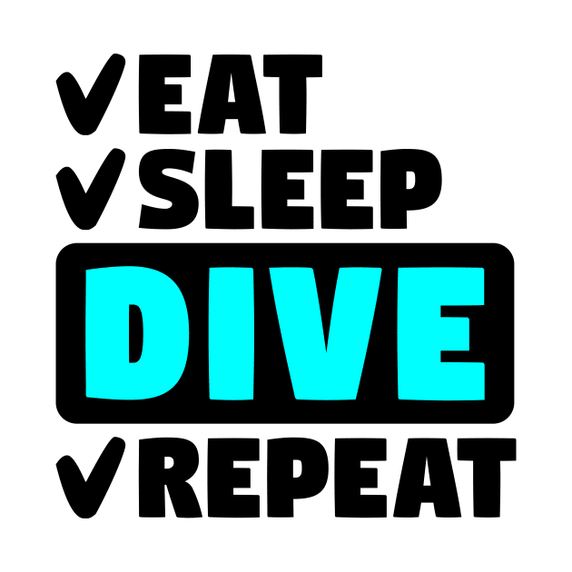 Eat, sleep, dive, repeat by colorsplash