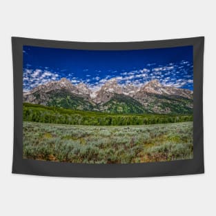 Grand Teton Mountain Range Tapestry