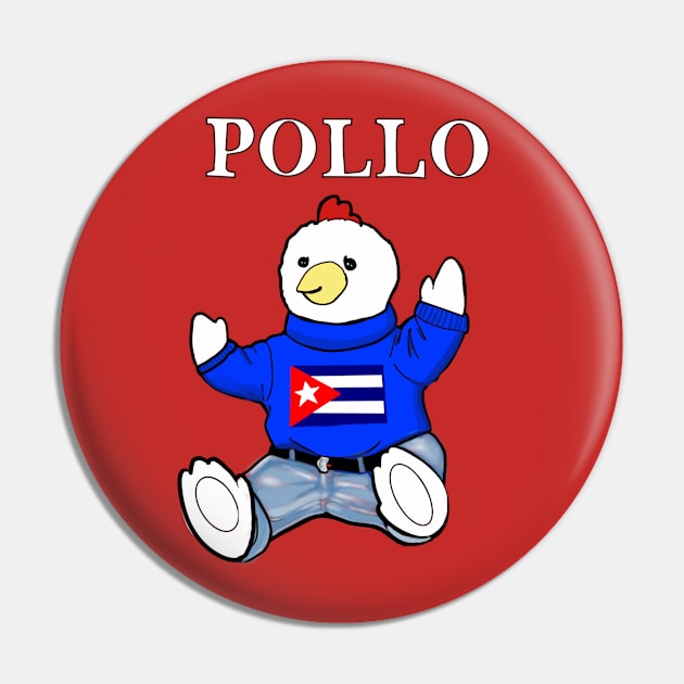 Pollo Bear De Cuba Pin by Duendo Design