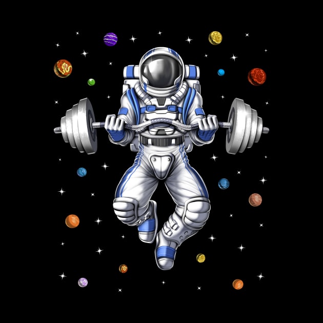 Astronaut Fitness Gym Workout by underheaven