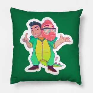 2 Man 1 Man Show Pillow