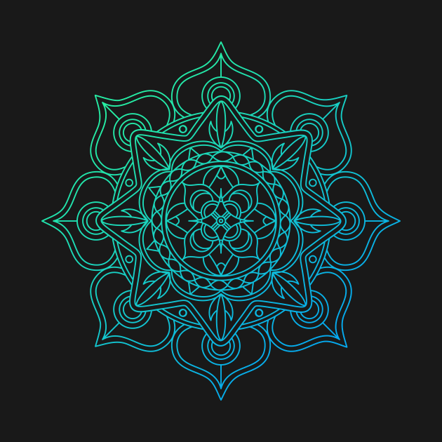 Flowers Mandala by VEKTORKITA