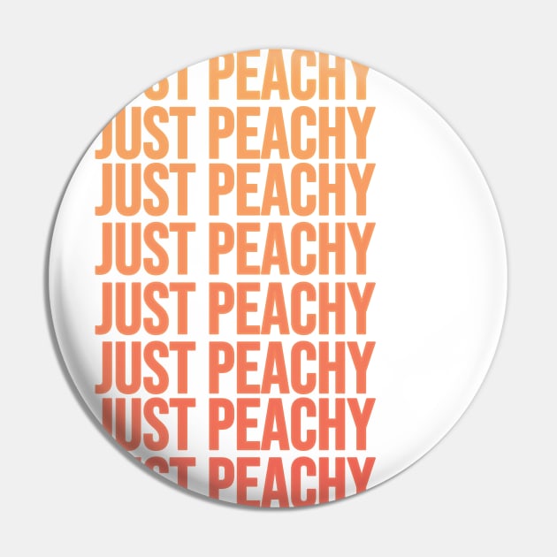Just Peachy Pin by RainbowAndJackson