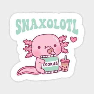 Funny Snaxolotl Snack A Lotl Like The Axolotl Magnet