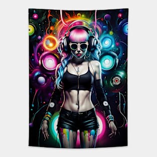 DJ Music Girl MK1- Eye Voodoo Tapestry