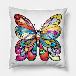 Butterfly Rainbow Pillow