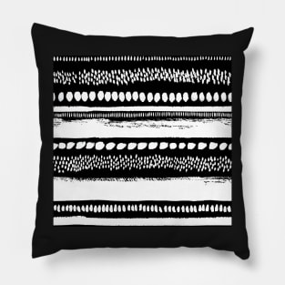 Tribal ink stripes Pillow