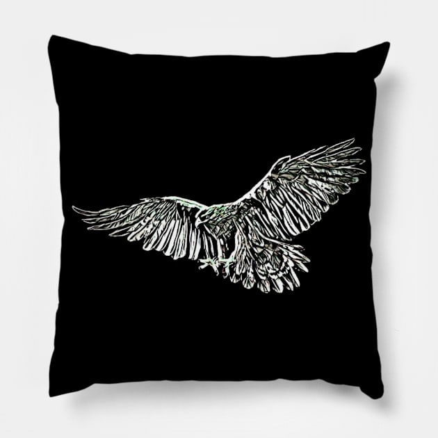 Eagle Pillow by Nimmersatt