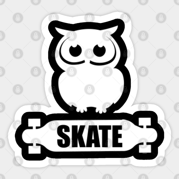 Owl Skate Skateboard Nocturnal Birds Flying Animals Zoo Zookeeper Owl Sticker Teepublic Magic animals vector illustrations set. teepublic