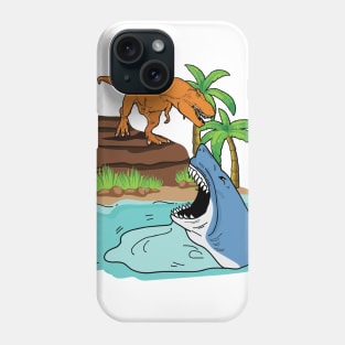 Shark And Dinosaur For Boys Phone Case