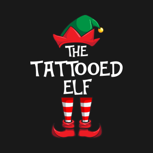 Tattooed Elf Matching Family Christmas T-Shirt