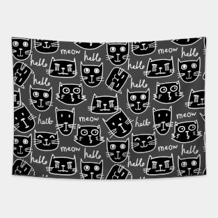 Cute cat pattern for cat lovers Tapestry