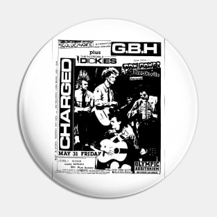 G.B.H. / The Dickies Punk Flyer Pin