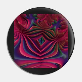 Fractal Rose Pin