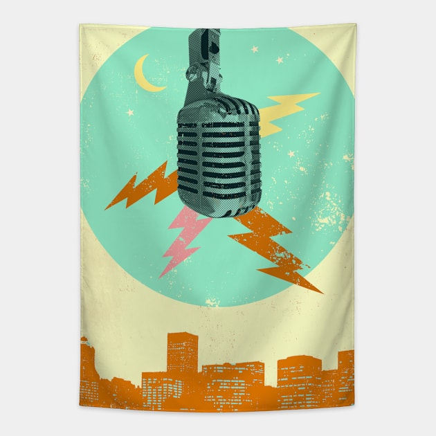 CITY MIC Tapestry by Showdeer