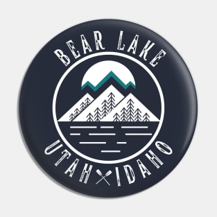 Bear Lake Utah Mountain Skiing Hiking Fishing Boating Pin