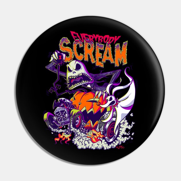 Everybody Scream Pin by elblackbat