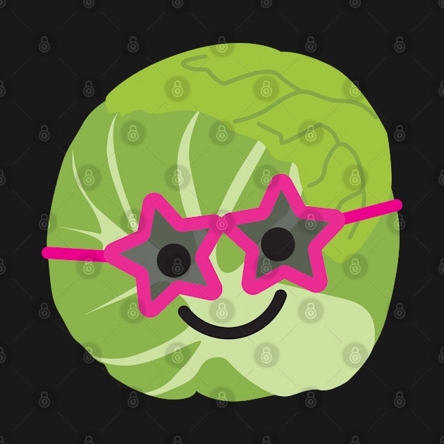 Superstar Brussels Sprout by VicEllisArt