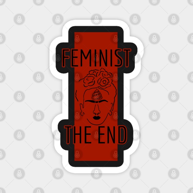 Feminist THE END Magnet by Skull-blades