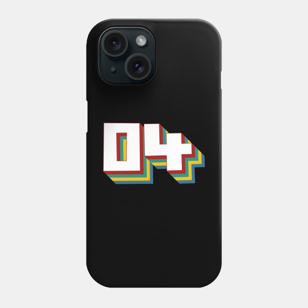 Number 4 Phone Case by n23tees