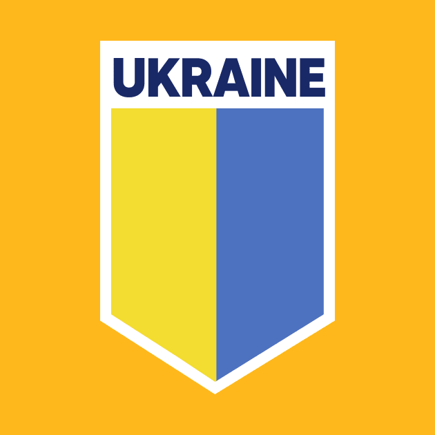 Ukraine Flag Emblem by SLAG_Creative