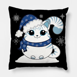 Frosty Kitty Pillow