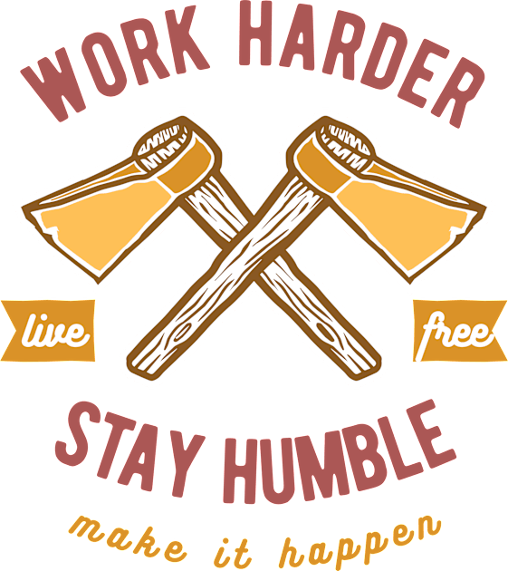 Work Harder and Make it Happen! Kids T-Shirt by gardegeo