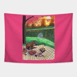 Picnic by the River Tapestry