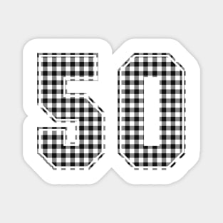 Plaid Number - 50 - Dark Magnet