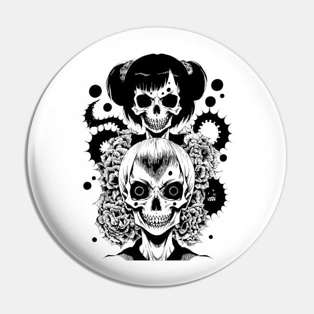 Skull Girl: Embrace the Dark Pin by DeathAnarchy