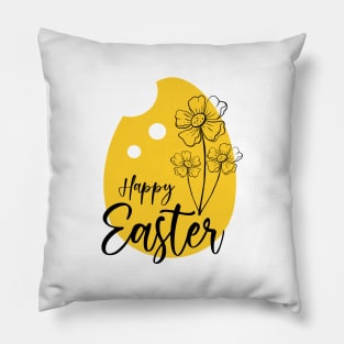 Minimal Easter Egg Art Pillow