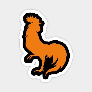 orange rooster Magnet