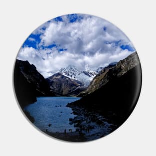 Kayaking in the mountains shadows Pin