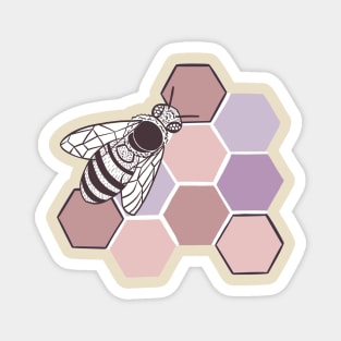 Bees and Hexagons Magnet