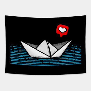 The little illusion boat Tapestry