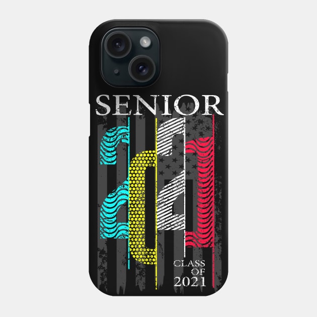 Senior 2021 Graduation Class of 21 Phone Case by printjobz