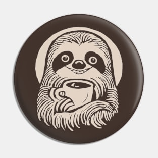 Sloth coffee Pin