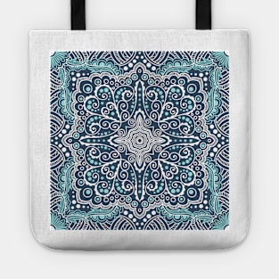 pattern of spirals, swirls, chains Tote