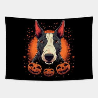 Bull Terrier Halloween Tapestry