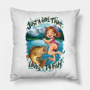 Joyful Leap With Finned Friend Pillow