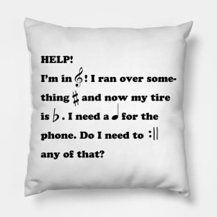 Secret Music Letter Pillow