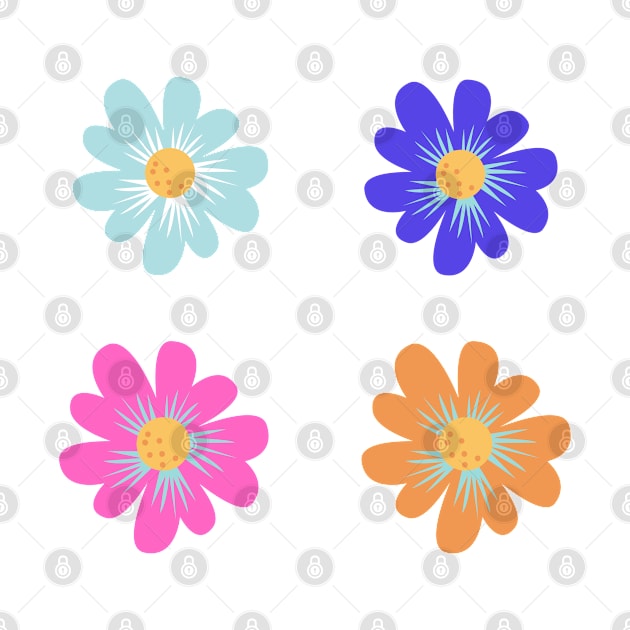 colorful flower floral design by Artistic_st