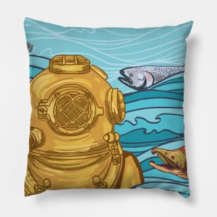 Vintage Diver Pillow