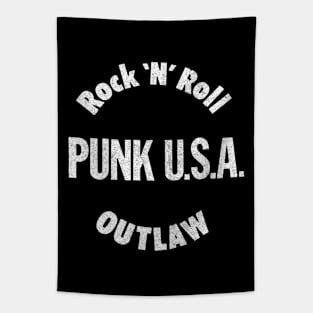 PUNK USA / / Vintage Faded Style Punk Design Tapestry