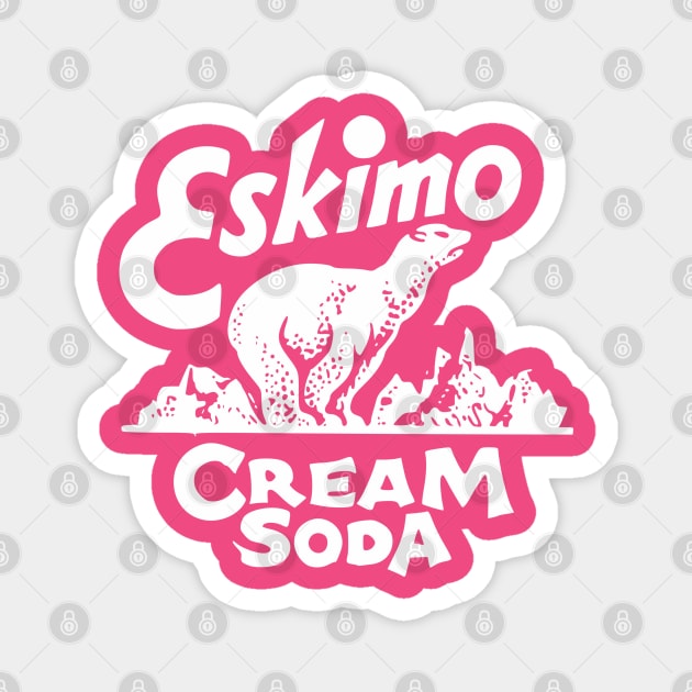 Vintage Soda Pop Bottlecap - Eskimo Cream Soda Magnet by Yesteeyear