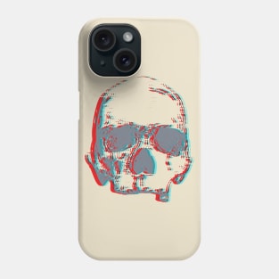 Tech Glitch Skull Phone Case