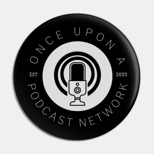 Once Upon a Podcast Network (White Text) Pin